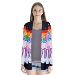 Go To Hell - Unicorn Drape Collar Cardigan by Valentinaart