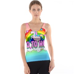 Go To Hell - Unicorn Tank Top by Valentinaart