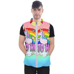 Go To Hell - Unicorn Men s Puffer Vest by Valentinaart