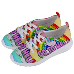 Go To Hell - Unicorn Women s Lightweight Sports Shoes by Valentinaart