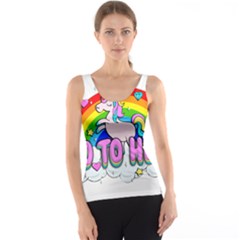 Go To Hell - Unicorn Tank Top by Valentinaart