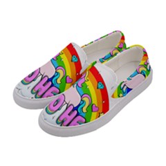 Go To Hell - Unicorn Women s Canvas Slip Ons by Valentinaart