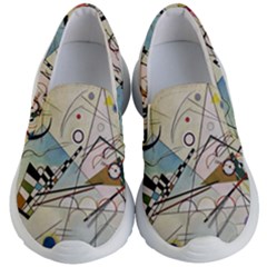 Composition 8 - Vasily Kandinsky Kid s Lightweight Slip Ons by Valentinaart