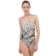 Composition 8 - Vasily Kandinsky Classic One Shoulder Swimsuit by Valentinaart