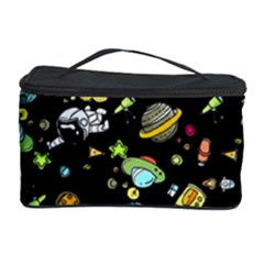 Space Pattern Cosmetic Storage Case by Valentinaart