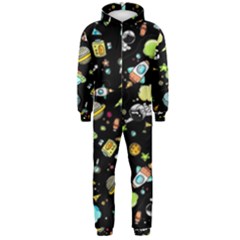 Space Pattern Hooded Jumpsuit (men)  by Valentinaart