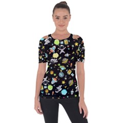 Space Pattern Short Sleeve Top by Valentinaart