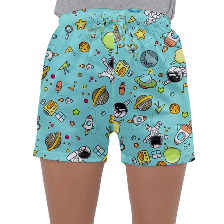 Space Pattern Sleepwear Shorts