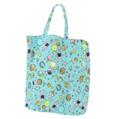 Space Pattern Giant Grocery Zipper Tote by Valentinaart