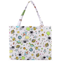 Space Pattern Mini Tote Bag by Valentinaart