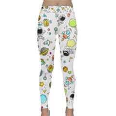 Space Pattern Classic Yoga Leggings by Valentinaart