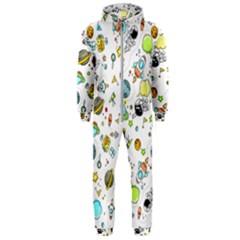 Space Pattern Hooded Jumpsuit (men)  by Valentinaart