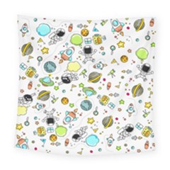 Space Pattern Square Tapestry (large) by Valentinaart