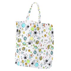 Space Pattern Giant Grocery Zipper Tote by Valentinaart