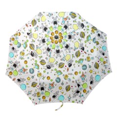 Space Pattern Folding Umbrellas by Valentinaart