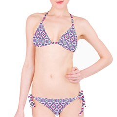 Colorful Folk Pattern Classic Bikini Set by dflcprints