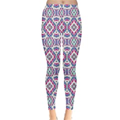 Colorful Folk Pattern Leggings  by dflcprints