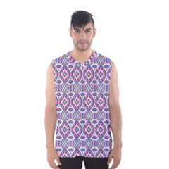 Colorful Folk Pattern Men s Basketball Tank Top by dflcprints