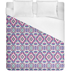 Colorful Folk Pattern Duvet Cover (california King Size) by dflcprints