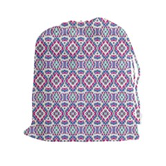 Colorful Folk Pattern Drawstring Pouches (xxl) by dflcprints