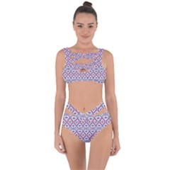 Colorful Folk Pattern Bandaged Up Bikini Set  by dflcprints