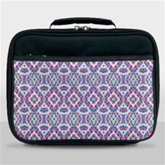 Colorful Folk Pattern Lunch Bag by dflcprints