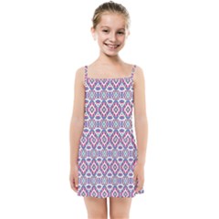 Colorful Folk Pattern Kids Summer Sun Dress by dflcprints