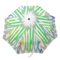 Genius Funny Typography Bright Rainbow Colors Folding Umbrellas View1