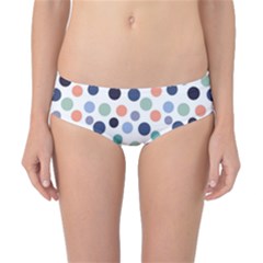 Dotted Pattern Background Blue Classic Bikini Bottoms by Modern2018