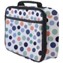 Dotted Pattern Background Blue Full Print Lunch Bag View4