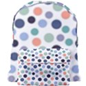 Dotted Pattern Background Blue Giant Full Print Backpack View1