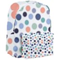 Dotted Pattern Background Blue Giant Full Print Backpack View3