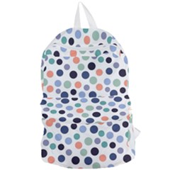 Dotted Pattern Background Blue Foldable Lightweight Backpack by Modern2018