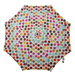 Dotted Pattern Background Hook Handle Umbrellas (small) by Modern2018