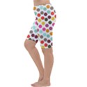 Dotted Pattern Background Cropped Leggings  View2