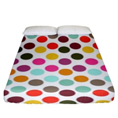 Dotted Pattern Background Fitted Sheet (king Size) by Modern2018