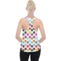 Dotted Pattern Background Piece Up Tank Top View2