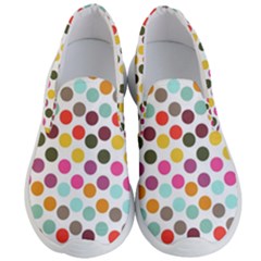 Dotted Pattern Background Men s Lightweight Slip Ons by Modern2018