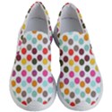 Dotted Pattern Background Women s Lightweight Slip Ons View1