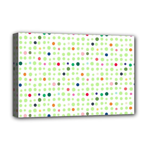 Dotted Pattern Background Full Colour Deluxe Canvas 18  X 12   by Modern2018