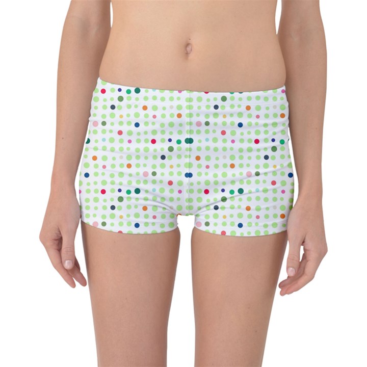 Dotted Pattern Background Full Colour Boyleg Bikini Bottoms