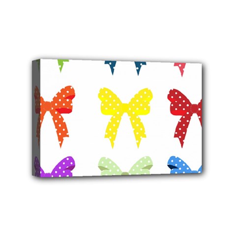 Ribbons And Bows Polka Dots Mini Canvas 6  X 4  by Modern2018