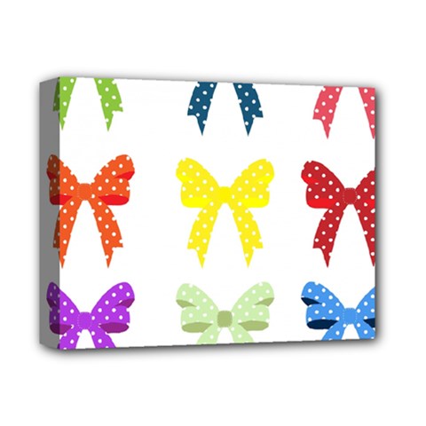 Ribbons And Bows Polka Dots Deluxe Canvas 14  X 11  by Modern2018