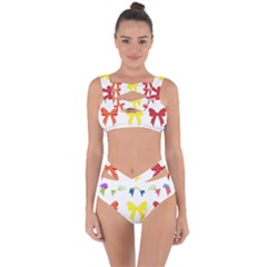 Ribbons And Bows Polka Dots Bandaged Up Bikini Set  by Modern2018