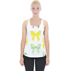 Ribbons And Bows Polka Dots Piece Up Tank Top