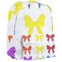 Ribbons And Bows Polka Dots Giant Full Print Backpack View3