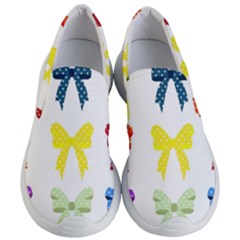 Ribbons And Bows Polka Dots Women s Lightweight Slip Ons