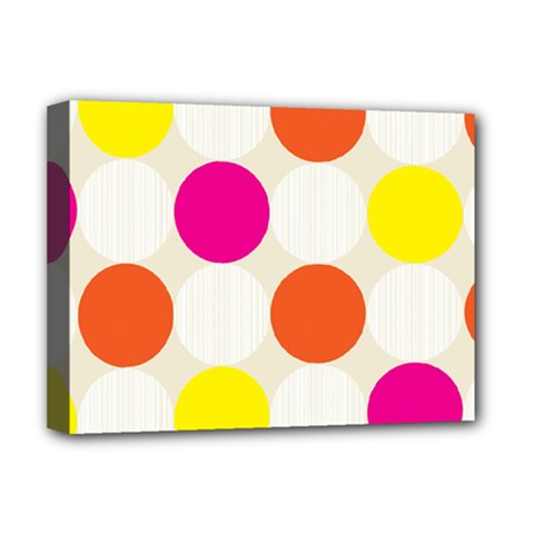 Polka Dots Background Colorful Deluxe Canvas 16  X 12   by Modern2018