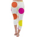 Polka Dots Background Colorful Capri Winter Leggings  View4