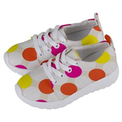 Polka Dots Background Colorful Kids  Lightweight Sports Shoes by Modern2018